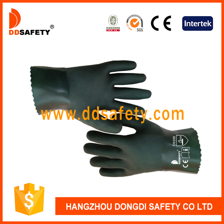 Green PVC glove-DPV425